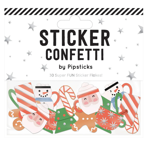 Pipsticks® Sticker Confetti: Merry Mugs