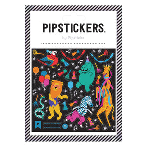 Pipsticks® 4x4" Sticker Sheet: Wildlife of the Party