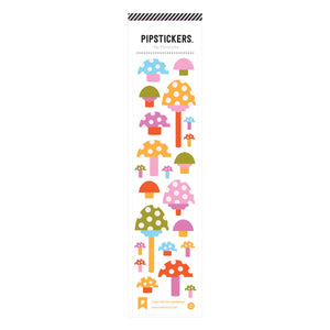 Pipsticks® 2"x8" Sticker Sheet: Fuzzy Dotted Mushrooms
