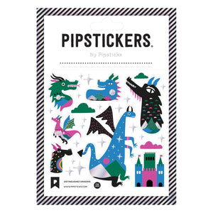 Pipsticks® 4x4" Sticker Sheet: Distinguished Dragons