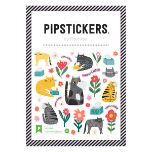 Pipsticks® 4x4" Sticker Sheet: Cat-Choo