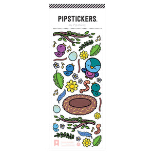 Pipsticks® 3"x7" Sticker Sheet: Feather Your Nest