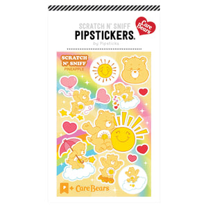 Pipsticks® 4x6" Scratch 'n Sniff Sticker Sheet: Care Bears - Sun and Funshine Bear