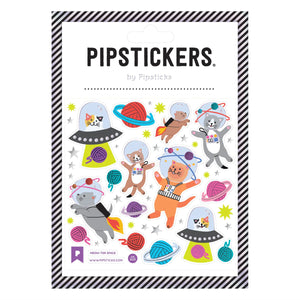 Pipsticks® 4x4" Sticker Sheet: Meow-ter Space