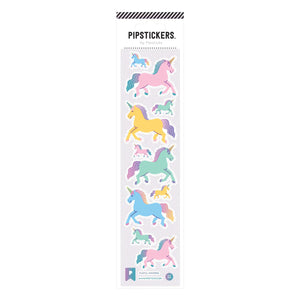 Pipsticks® 2"x8" Sticker Sheet: Playful Unicorns