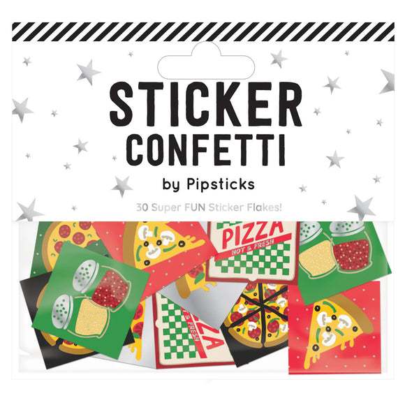 Pipsticks® Sticker Confetti: Pizza Perfection