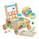 Melissa & Doug® Wooden Shape Sorting Grocery Cart