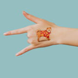 Tattly Pairs Luau Pup Tattoo