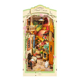 Hands Craft DIY Book Nook Kit: Floral Corner with Dust Cover