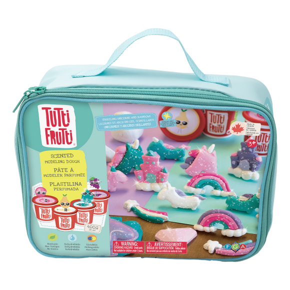 Tutti Frutti™ Dough Carry Case Unicorns & Rainbows Kit