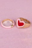 Great Pretenders Boutique Chic Tickled Pink Rings (Includes 2)