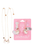 Great Pretenders Tear & Share Necklace: Smitten Kitten