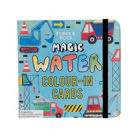 Floss & Rock Magic Water Cards Space – Wiederbefüllbare Wasser-Malkarten Mit Stift, Wiederverwendbar & Tragbar, Für Kinder Ab 3 Jahren