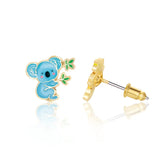 Girl Nation Cute Koala Cutie Enamel Stud Earrings
