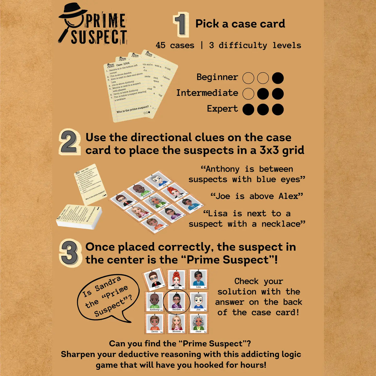 Prime Suspect Solo: Original – Growing Tree Toys