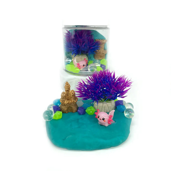 Earth Grown KidDough: Dough-to-Go Axolotl Mini Play Kit
