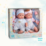 Berenguer Boutique Baby Doll Twins Gift Set 15"