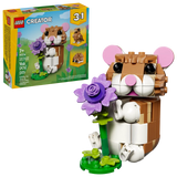 LEGO® Creator 3-in-1: Cute Hamster with a Flower 31376