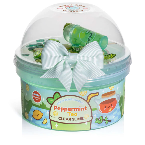 Kawaii Slime: Peppermint Tea Clear Slime