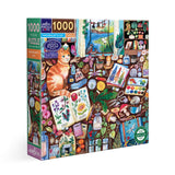 eeBoo 1000 Piece Puzzle Naturalist's Cat