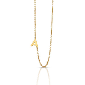 Lucky Feather Celebrate You Initial Necklace - A