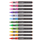 Kingart® Pro Acrylic Paint Brush Pens - 12 Floral Colors