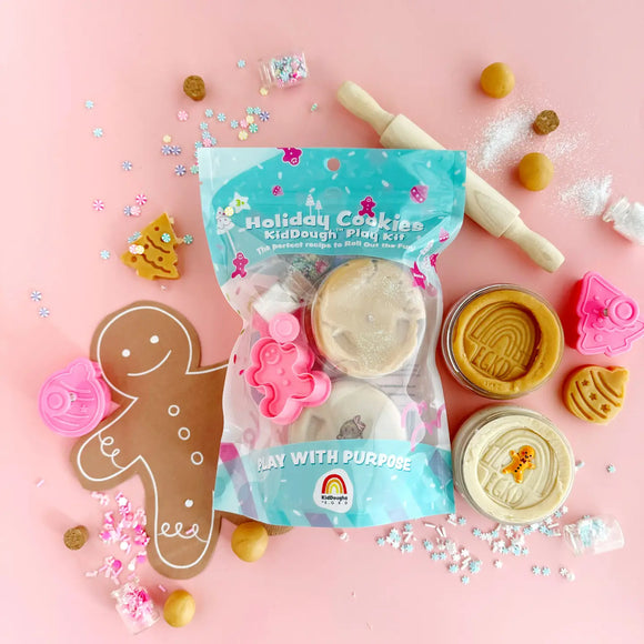 Earth Grown KidDough: Bagged Sensory Kit Holiday Cookies