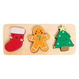 Pearhead® Wooden Christmas Shapes Puzzle
