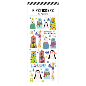 Pipsticks® 2"x8" Sticker Sheet: All Weather Friends
