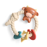 Itzy Ritzy Ritzy Rattle™ Silicone Teether Rattles - Highland Cow
