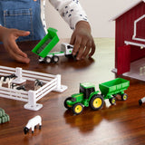 John Deere Farm Playset with On-the-Go Barn (1:64 Scale 24 Piece)