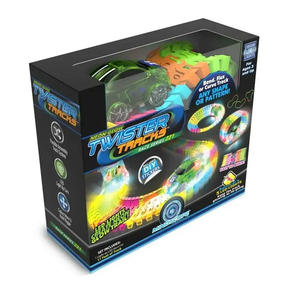 Mindscope Neon Glow Twister Tracks 221 (11 ft) Green Car