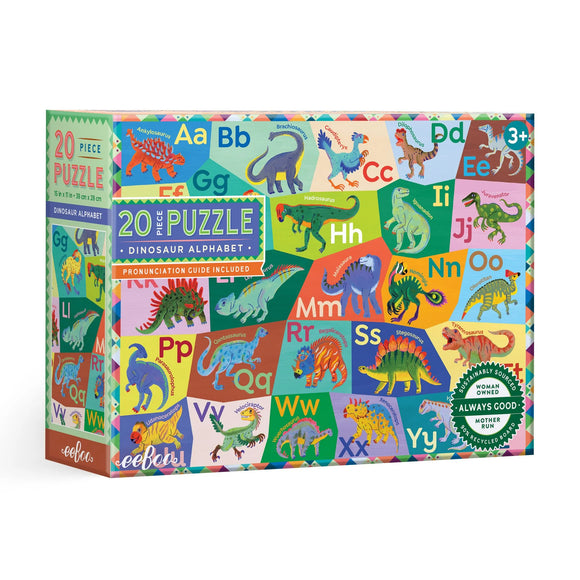 eeBoo Dinosaur Alphabet 20 Piece Puzzle