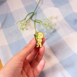 Green Guy Enamel Pin: Leek/Scallion