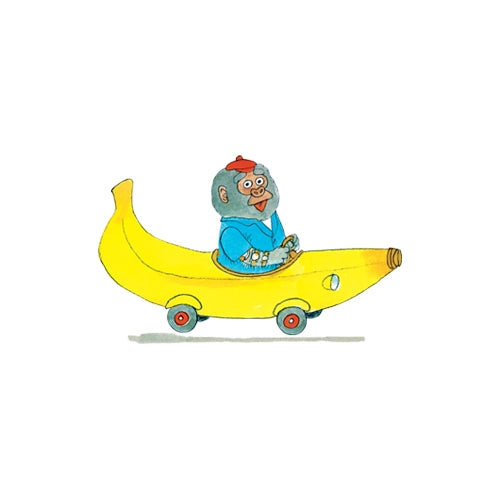 Tattly Pairs Richard Scarry Bananas Gorilla + Car Tattoo