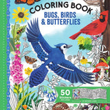 eeBoo Fold Out Coloring Book: Bugs, Birds & Butterflies