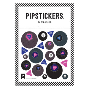 Pipsticks® 4x4" Sticker Sheet: Eight Ball Oracle