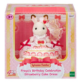 Calico Critters Freya's Birthday Celebration Strawberry Cake Dress