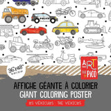 Pico Giant Coloring Page: The Vehicles
