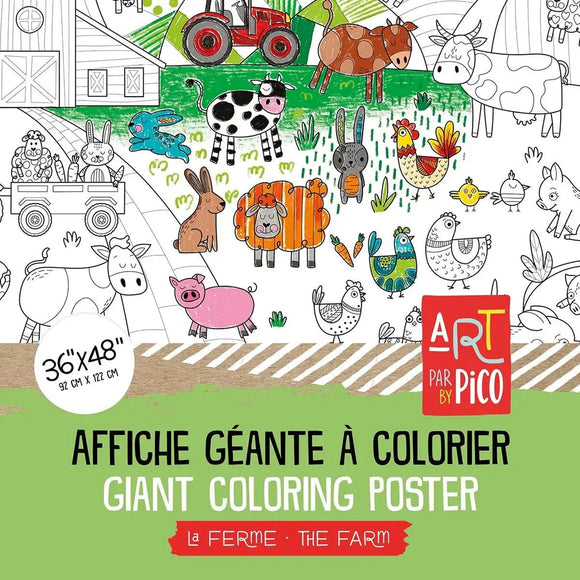 Pico Giant Coloring Page: The Farm