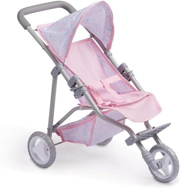 Berenguer Boutique Folding Jogger Stroller Pink