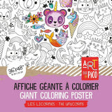 Pico Giant Coloring Page: Unicorns