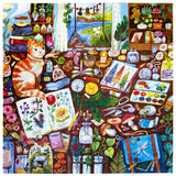 eeBoo 1000 Piece Puzzle Naturalist's Cat