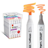 Kingart® Pro Double-Ended Alcohol Markers - 36 Bright Colors