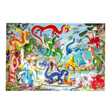 eeBoo 100 Piece Puzzle Love of Dragons
