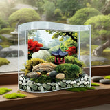 Silver Circle Products Inc.: Bonsai Moss & Rock Garden Wave Terrarium