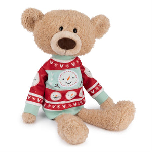 Gund Sleigh Toothpick Bear with Holiday Sweater 15"
