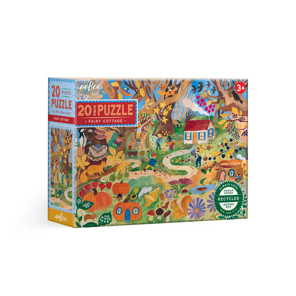 eeBoo Fairy Cottage 20 Piece Puzzle