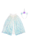 Great Pretenders Unicorn Sparkle Cape and Headband Size 4/6