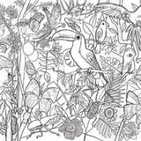 eeBoo Birds & Butterflies Biggie Pencils with Fold-Out Mini Mural